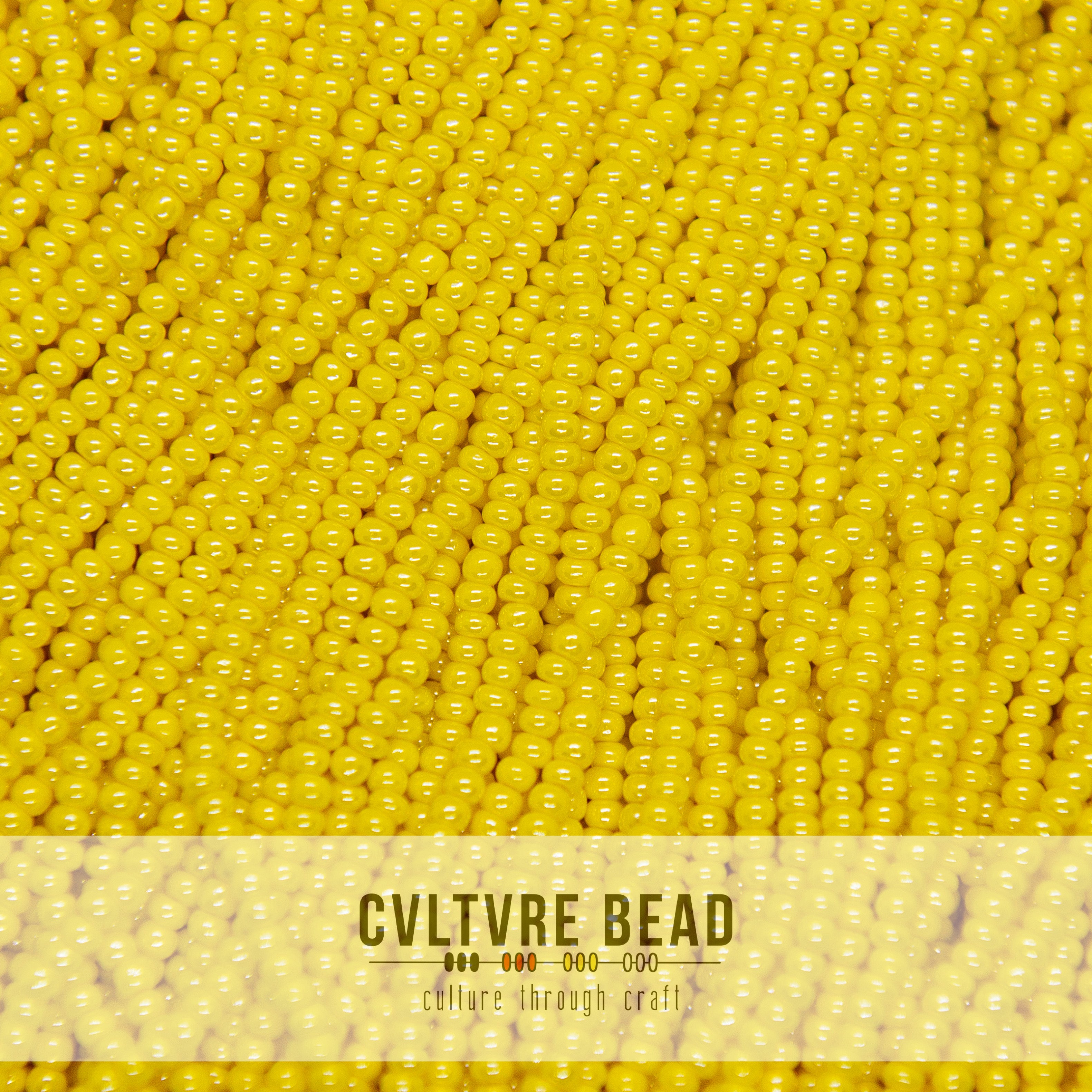 Czech Seed Bead 11/0 Dark Yellow Op. Luster - 1 Hank